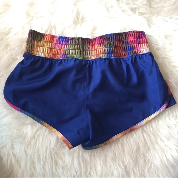 Rainbow/Blue Running Shorts, size XS - Picture 2 of 6